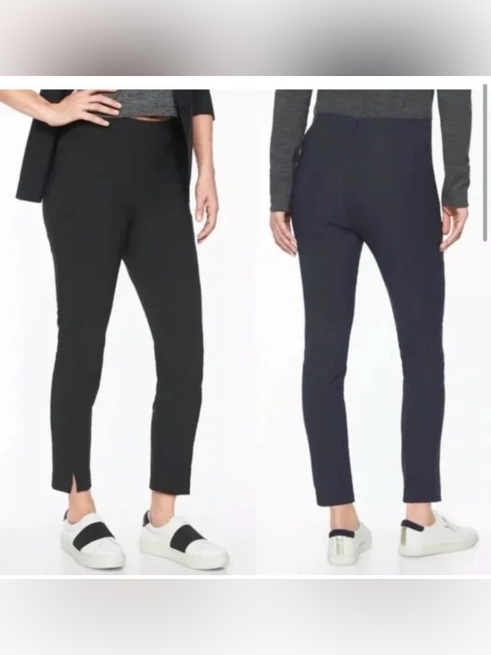 Athleta womens black wander slim pants size 4